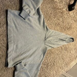 ALO Yoga Heather Gray Women's cropped Hoodie